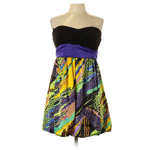 BCX Satin Strapless Party Dress